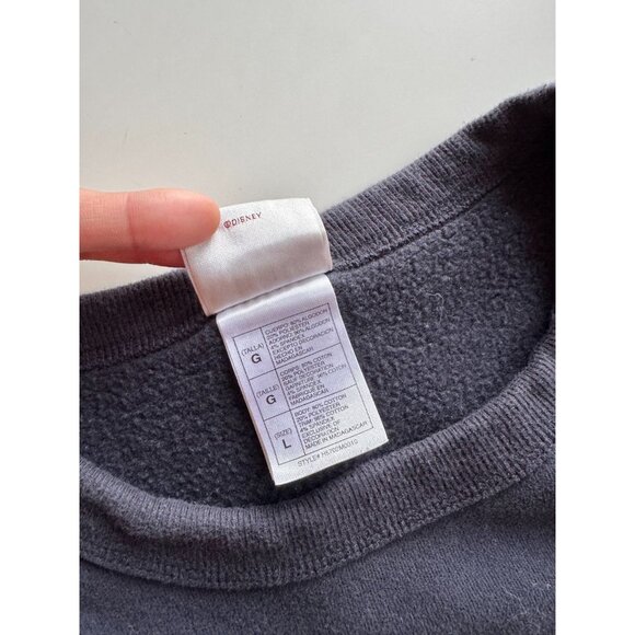 DISNEY Navy Mickey Mouse "Mouse of Mystery" Cotton Fleece Sweatshirt, Size L - Picture 10 of 12